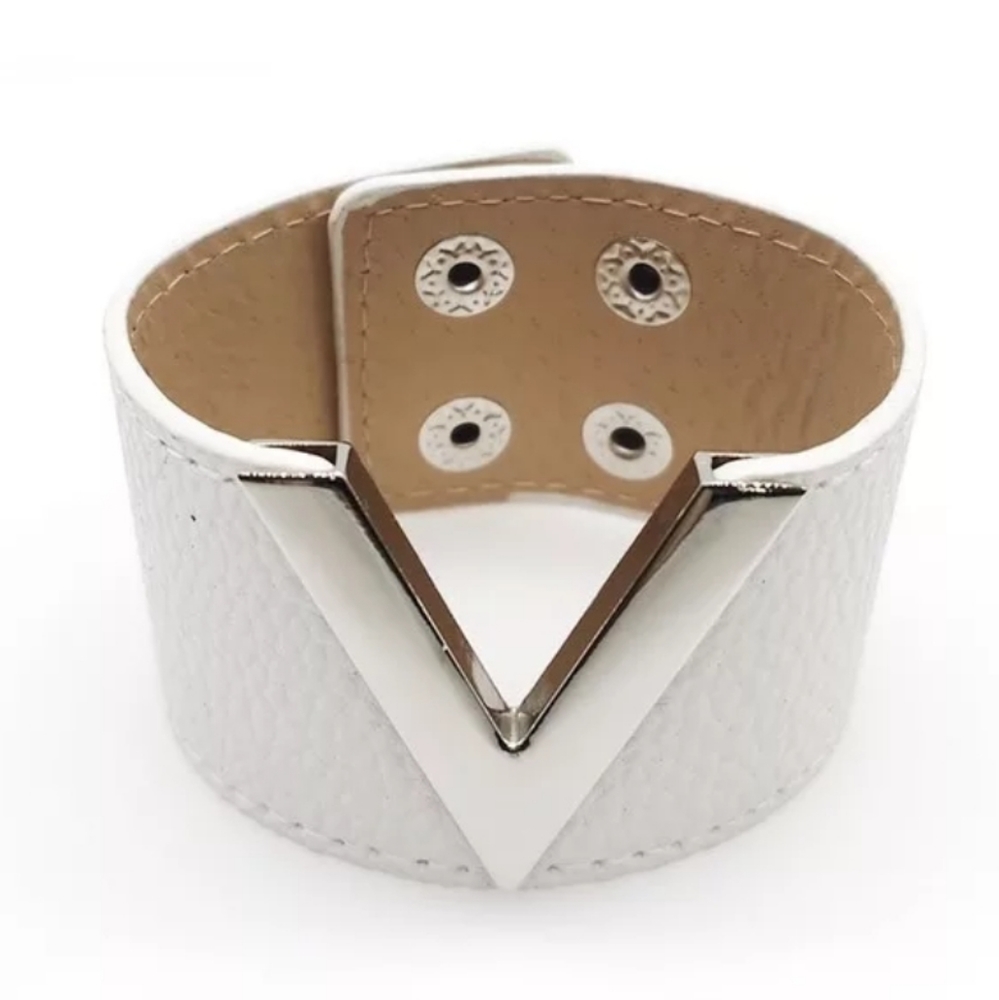 Vegan Leather Wide Cuff Bracelet